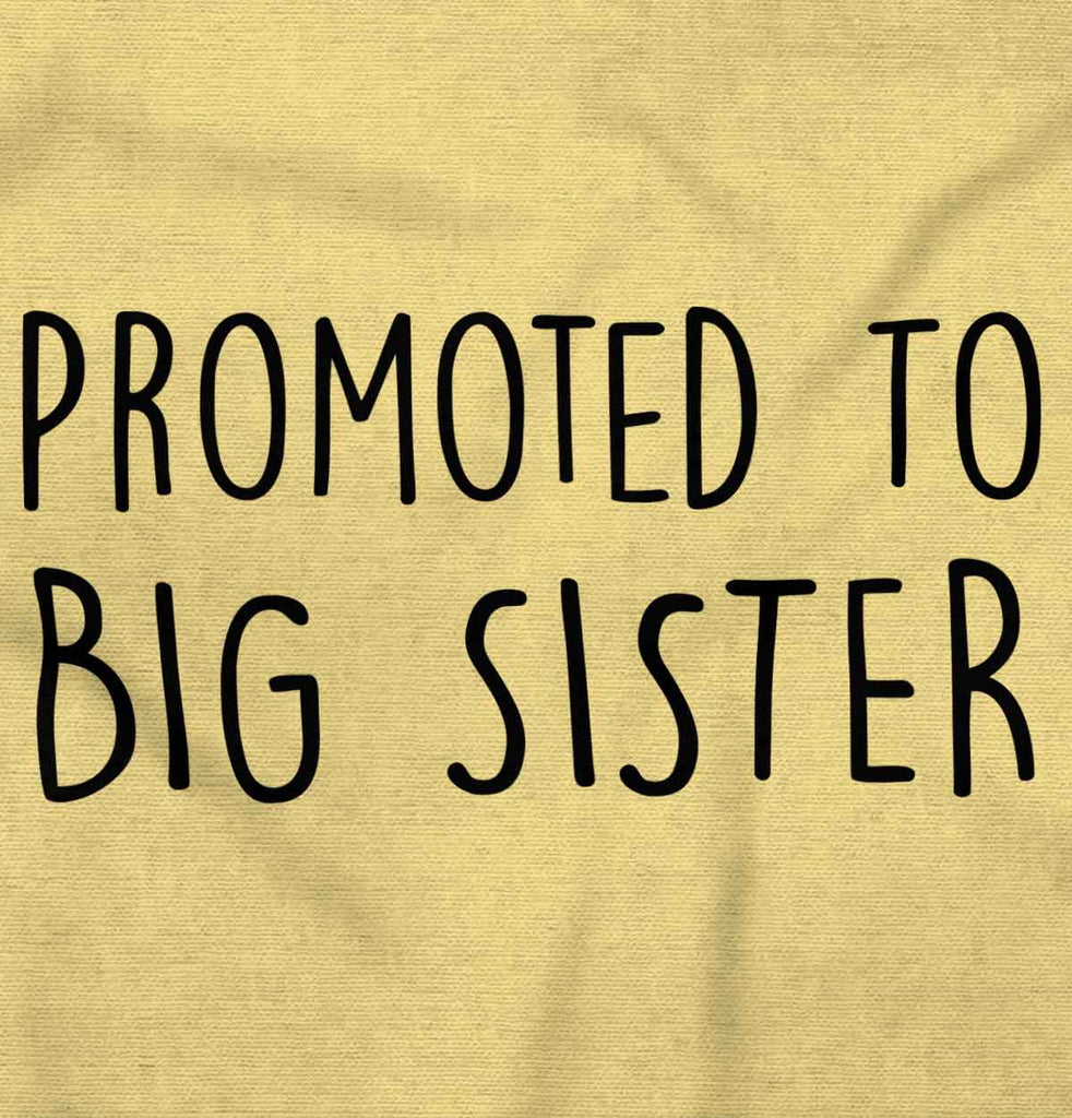 Promoted To Big Sister Infant Toddler T Shirt-Direct To Garment Print-Brisco Baby