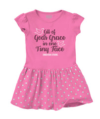 Gods Grace Tiny Face Baby Polka Dot Skirt Dress-Direct To Garment Print-Brisco Baby