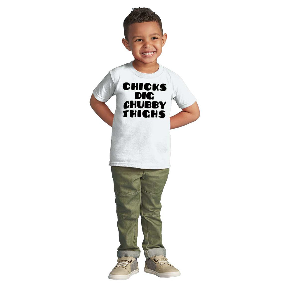 Chubby Thighs Infant Toddler T Shirt-Direct To Garment Print-Brisco Baby