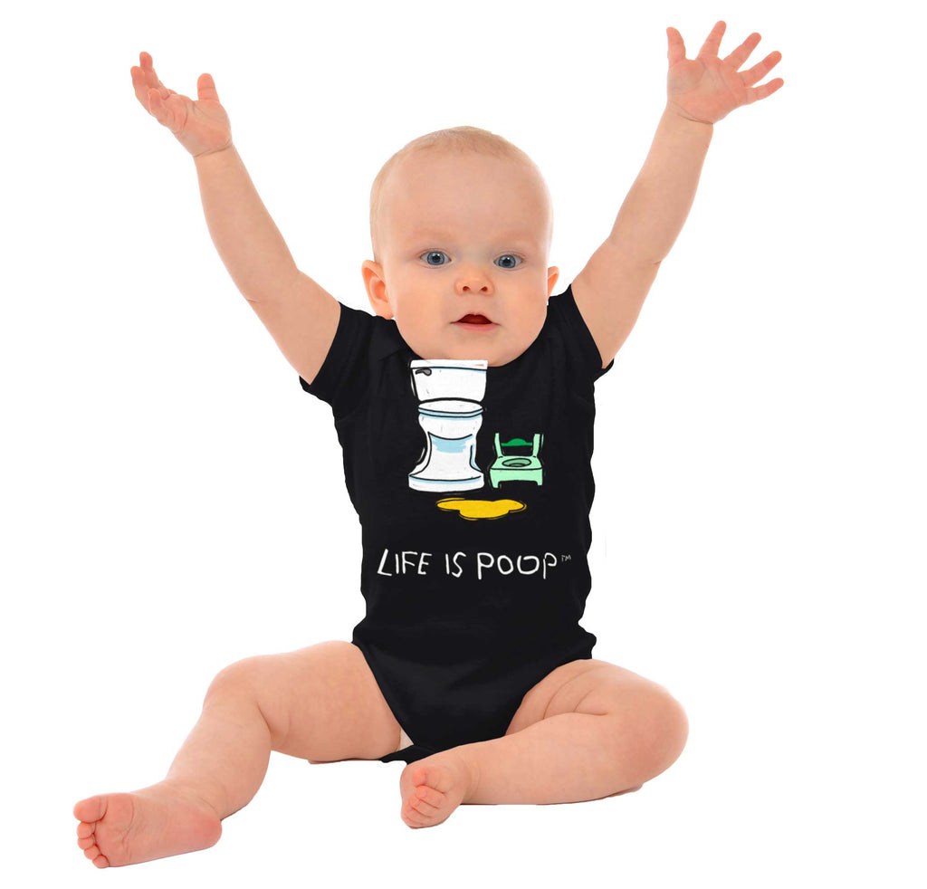 Potty Train Romper Bodysuit-Direct To Garment Print-Brisco Baby