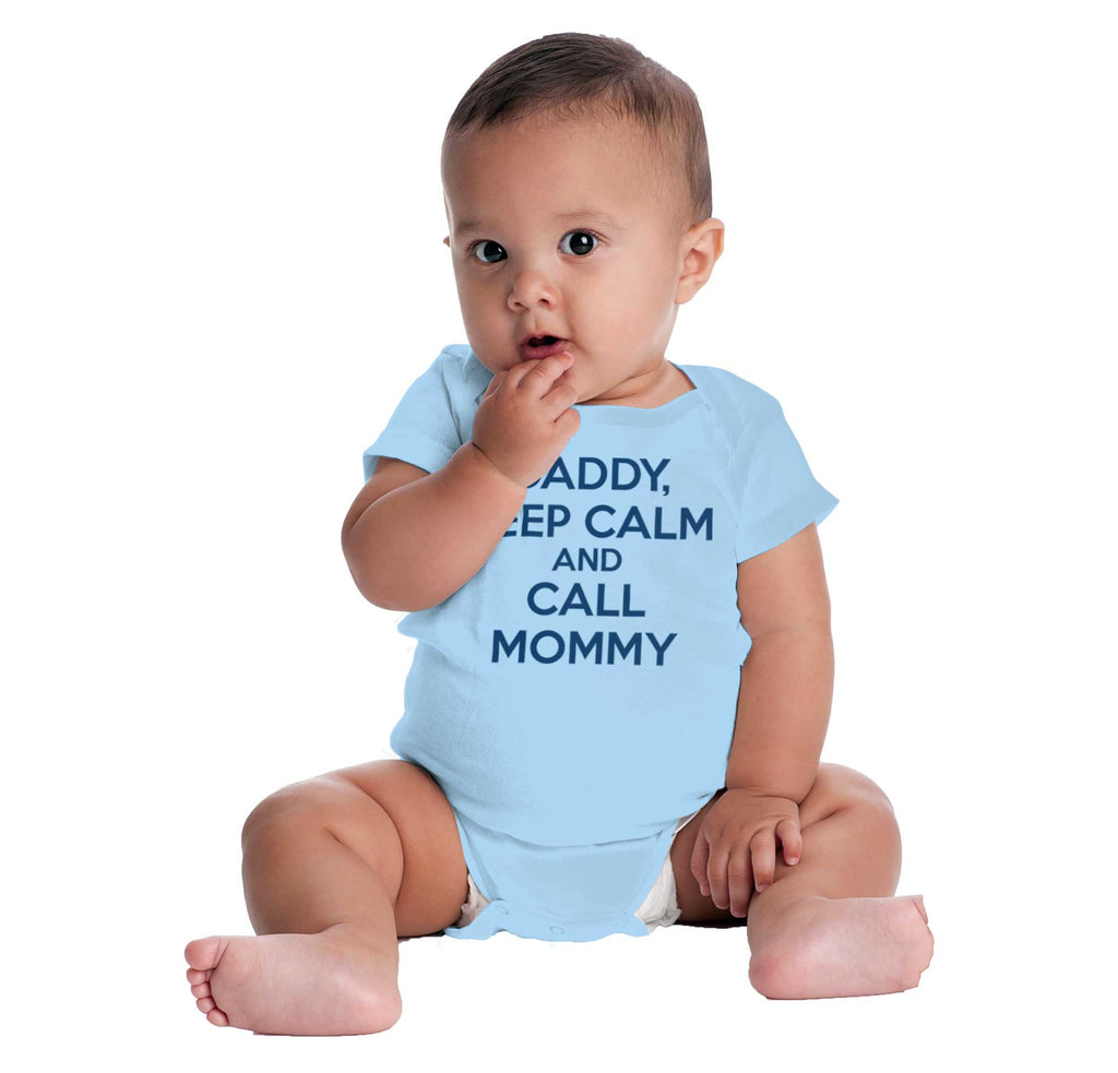 Call Mommy Romper Bodysuit-Direct To Garment Print-Brisco Baby