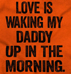 Waking Up Daddy Romper Bodysuit-Direct To Garment Print-Brisco Baby