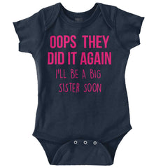 Oops They Did It Again Big Sister Romper Bodysuit-Direct To Garment Print-Brisco Baby