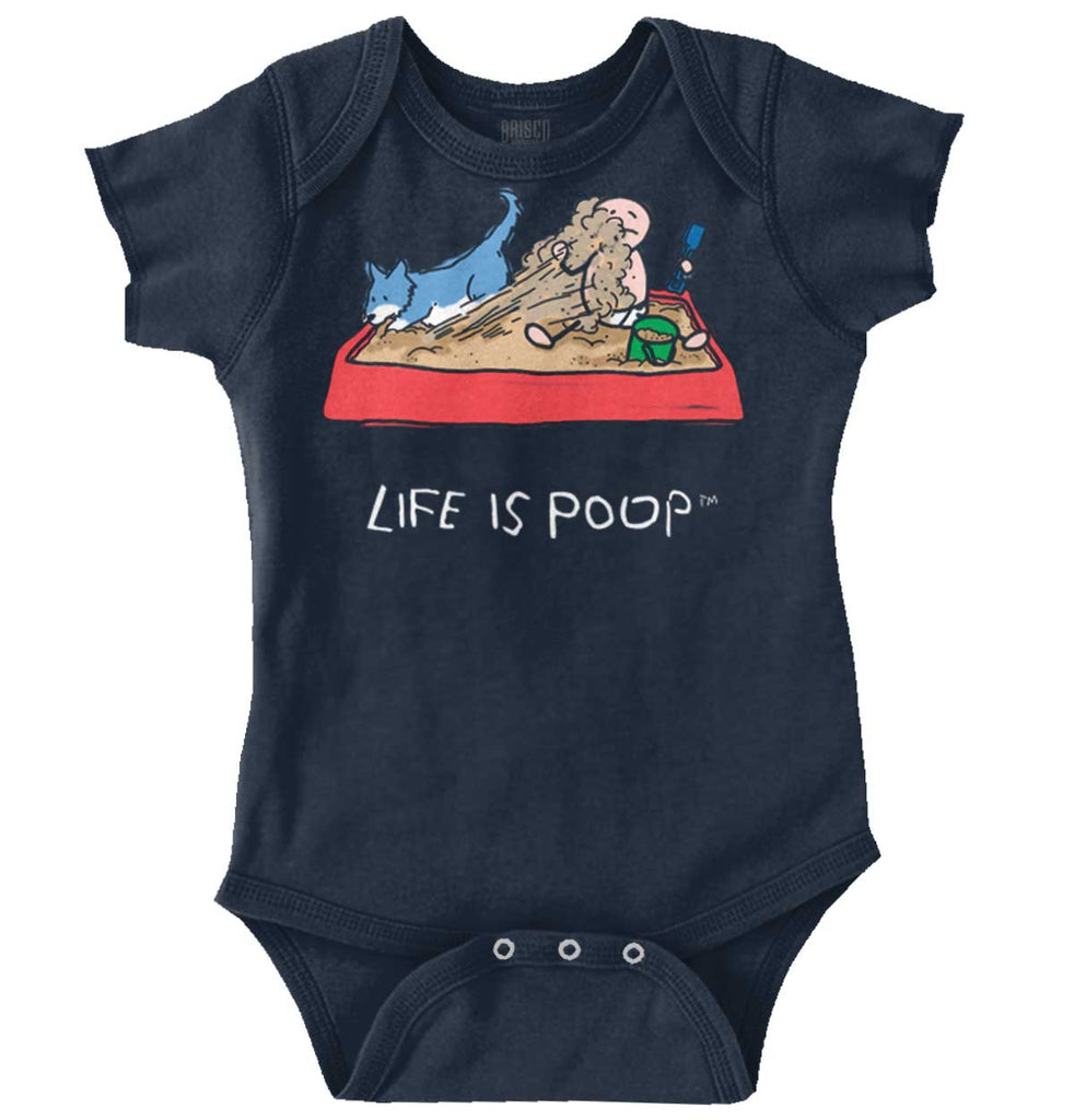 Dog Sandbox Romper Bodysuit-Direct To Garment Print-Brisco Baby
