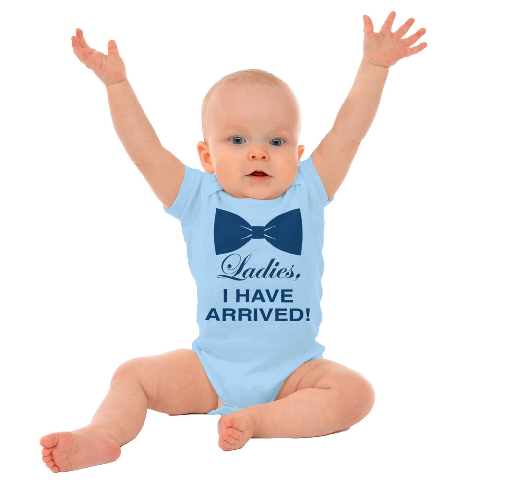 I Have Arrived Romper Bodysuit-Direct To Garment Print-Brisco Baby