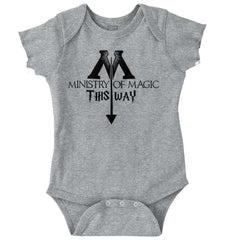 Ministry Of Magic Romper Bodysuit-Direct To Garment Print-Brisco Baby
