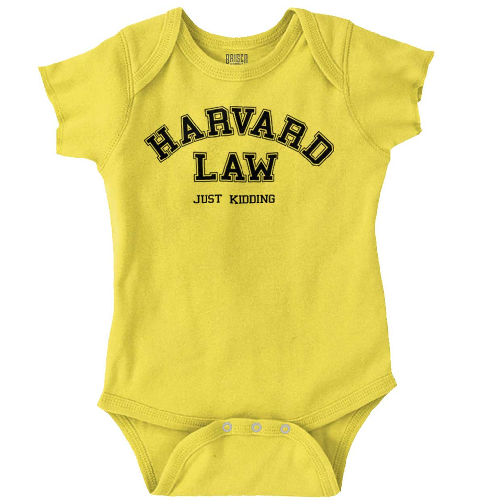 Harvard Law Romper Bodysuit-Direct To Garment Print-Brisco Baby