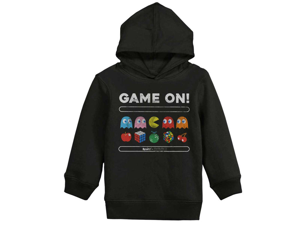 Game On Pac-Man Toddler Pullover Hoodie-Direct To Garment Print-Brisco Baby