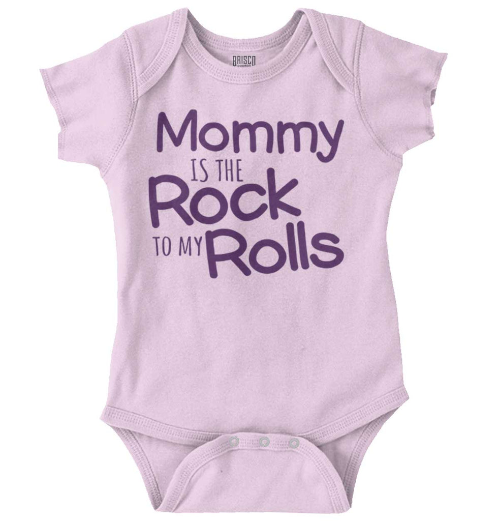Rock To My Rolls Romper Bodysuit-Direct To Garment Print-Brisco Baby