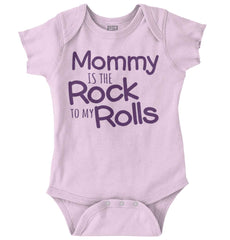 Rock To My Rolls Romper Bodysuit-Direct To Garment Print-Brisco Baby