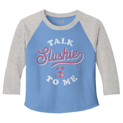 Talk Slushie To Me Toddler Baseball-Direct To Garment Print-Brisco Baby