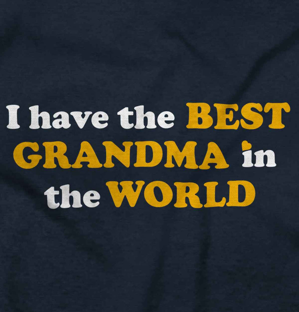 Best Grandma In The World Infant Toddler T Shirt-Direct To Garment Print-Brisco Baby
