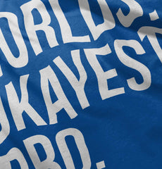 Worlds Okayest Bro Romper Bodysuit-Direct To Garment Print-Brisco Baby