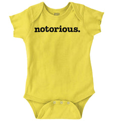 Notorious Romper Bodysuit-Direct To Garment Print-Brisco Baby