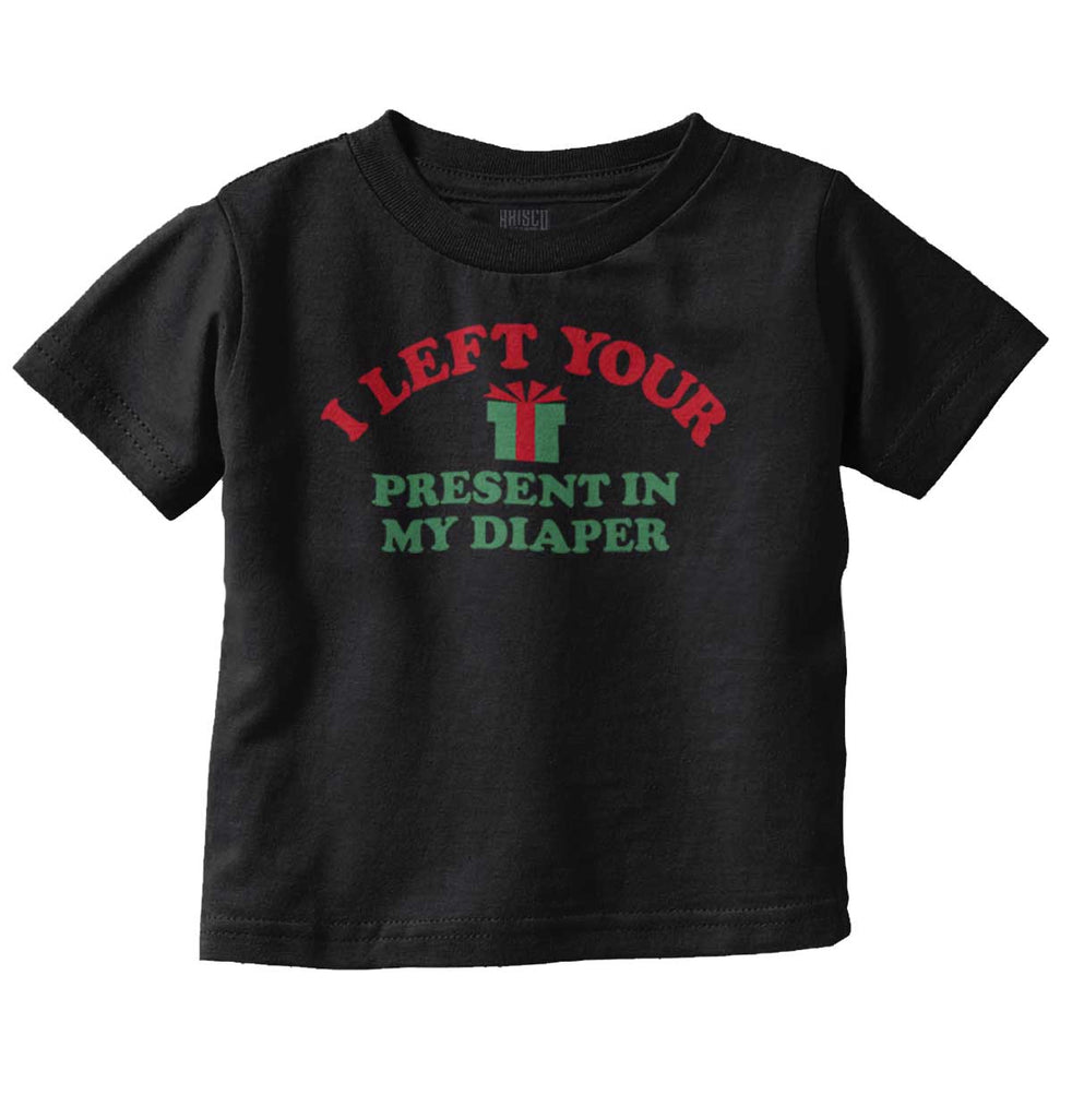 Present My Diaper Infant Toddler T Shirt-Direct To Garment Print-Brisco Baby