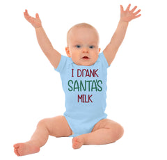 Drank Santas Milk Romper Bodysuit-Direct To Garment Print-Brisco Baby
