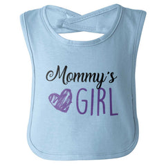 Mommy's Girl Infant Baby Bib-Direct To Garment Print-Brisco Baby