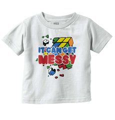Getting Messy Infant Toddler T Shirt-Direct To Garment Print-Brisco Baby