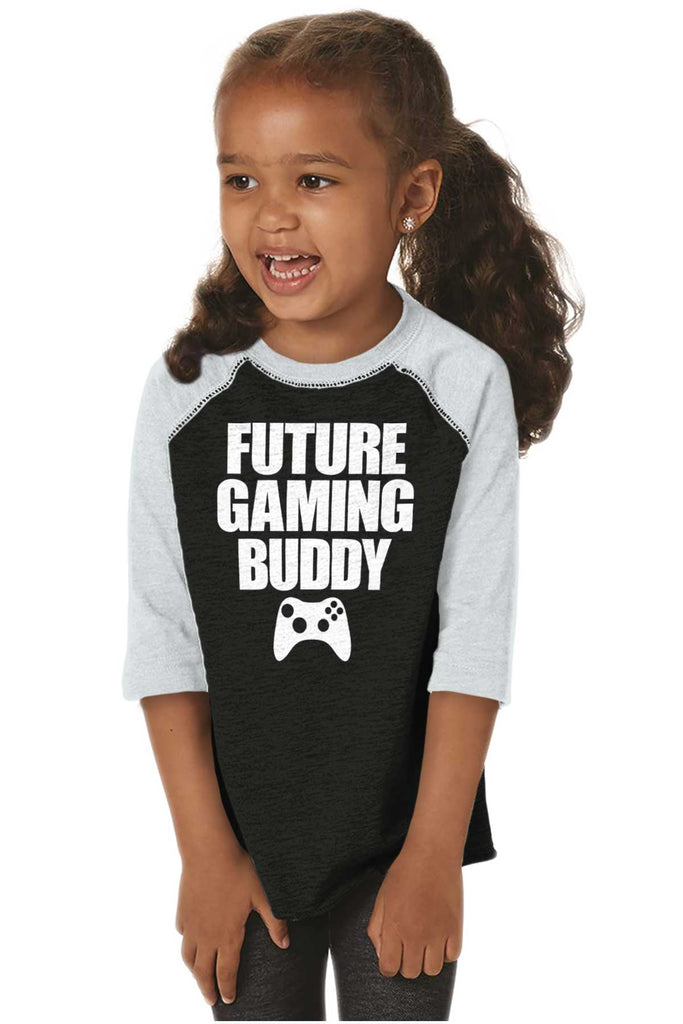 Future Gaming Buddy Toddler Baseball-Direct To Garment Print-Brisco Baby