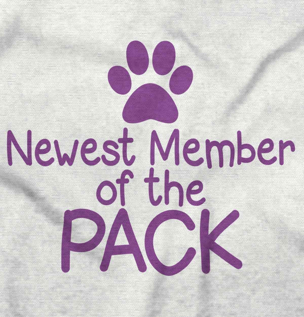 Member of the Pack Toddler Ruffle Bottom Tee-Direct To Garment Print-Brisco Baby