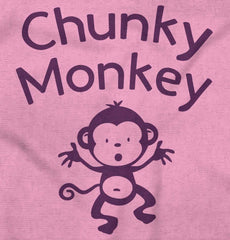 Chunky Monkey Infant Toddler T Shirt-Direct To Garment Print-Brisco Baby