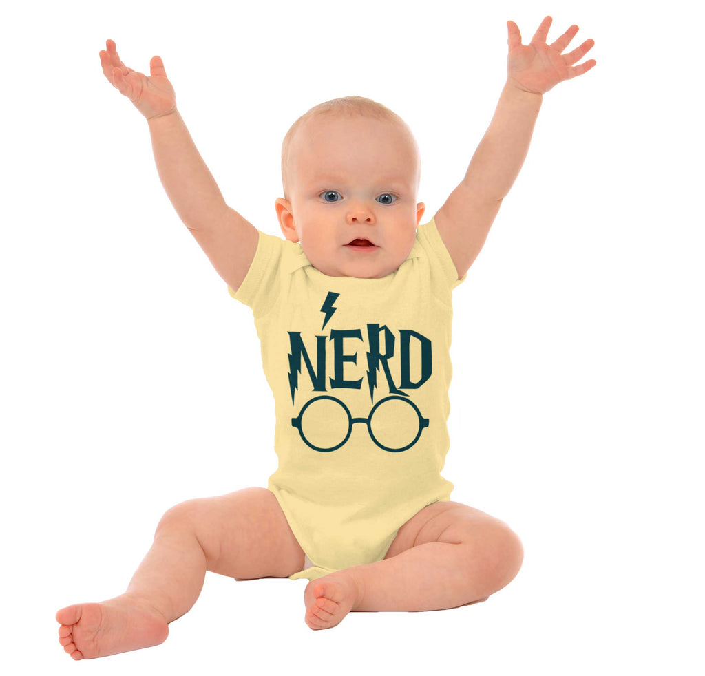 Nerd Harry Potter Romper Bodysuit-Direct To Garment Print-Brisco Baby
