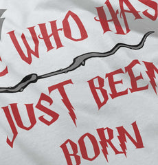 He Who Just Been Born Romper Bodysuit-Direct To Garment Print-Brisco Baby