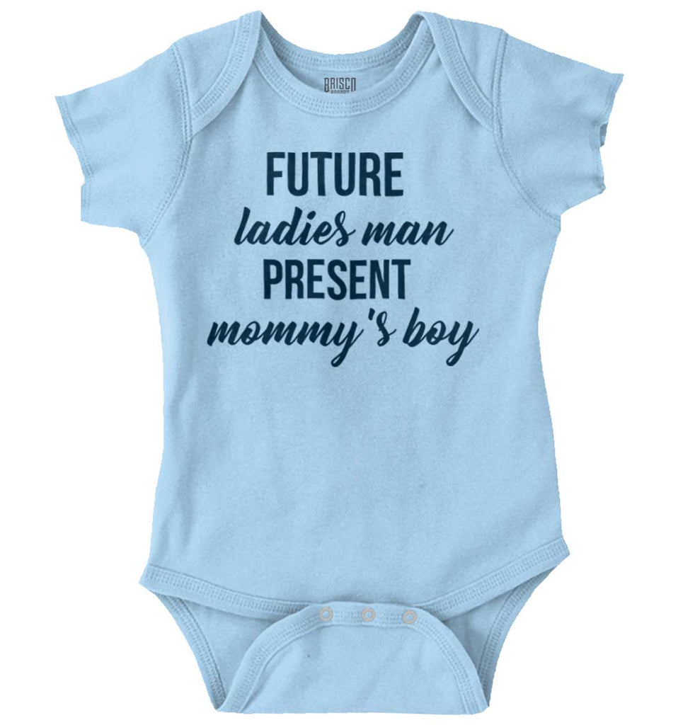 Future Ladies Man Romper Bodysuit-Direct To Garment Print-Brisco Baby