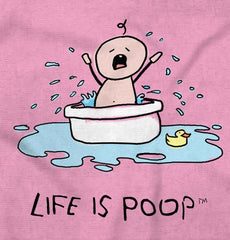 Crying Bath Infant Toddler T Shirt-Direct To Garment Print-Brisco Baby