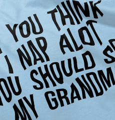 Nap A Lot See Grandma Infant Baby Bib-Direct To Garment Print-Brisco Baby