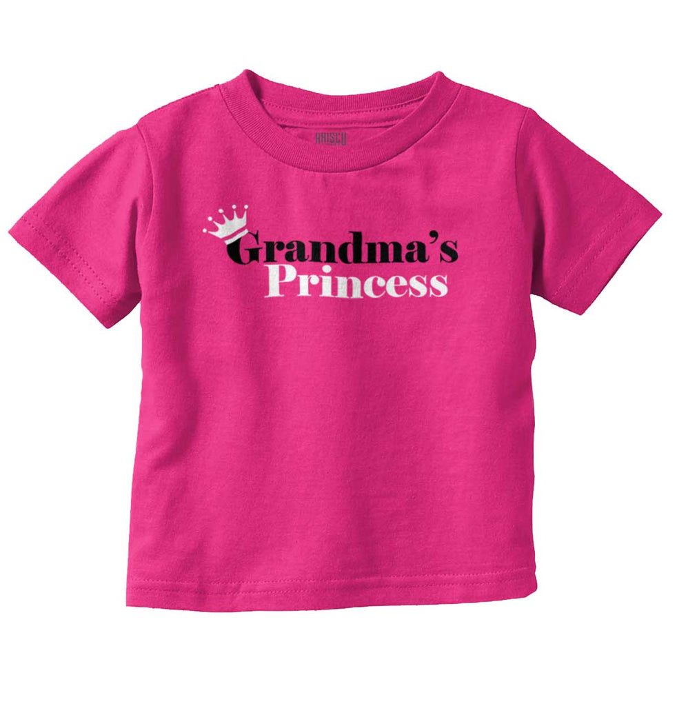 Grandma's Princess Infant Toddler T Shirt-Direct To Garment Print-Brisco Baby