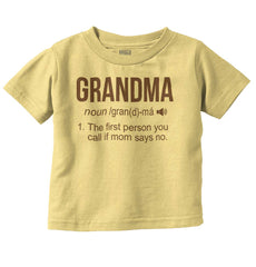 Grandma Infant Toddler T Shirt-Direct To Garment Print-Brisco Baby