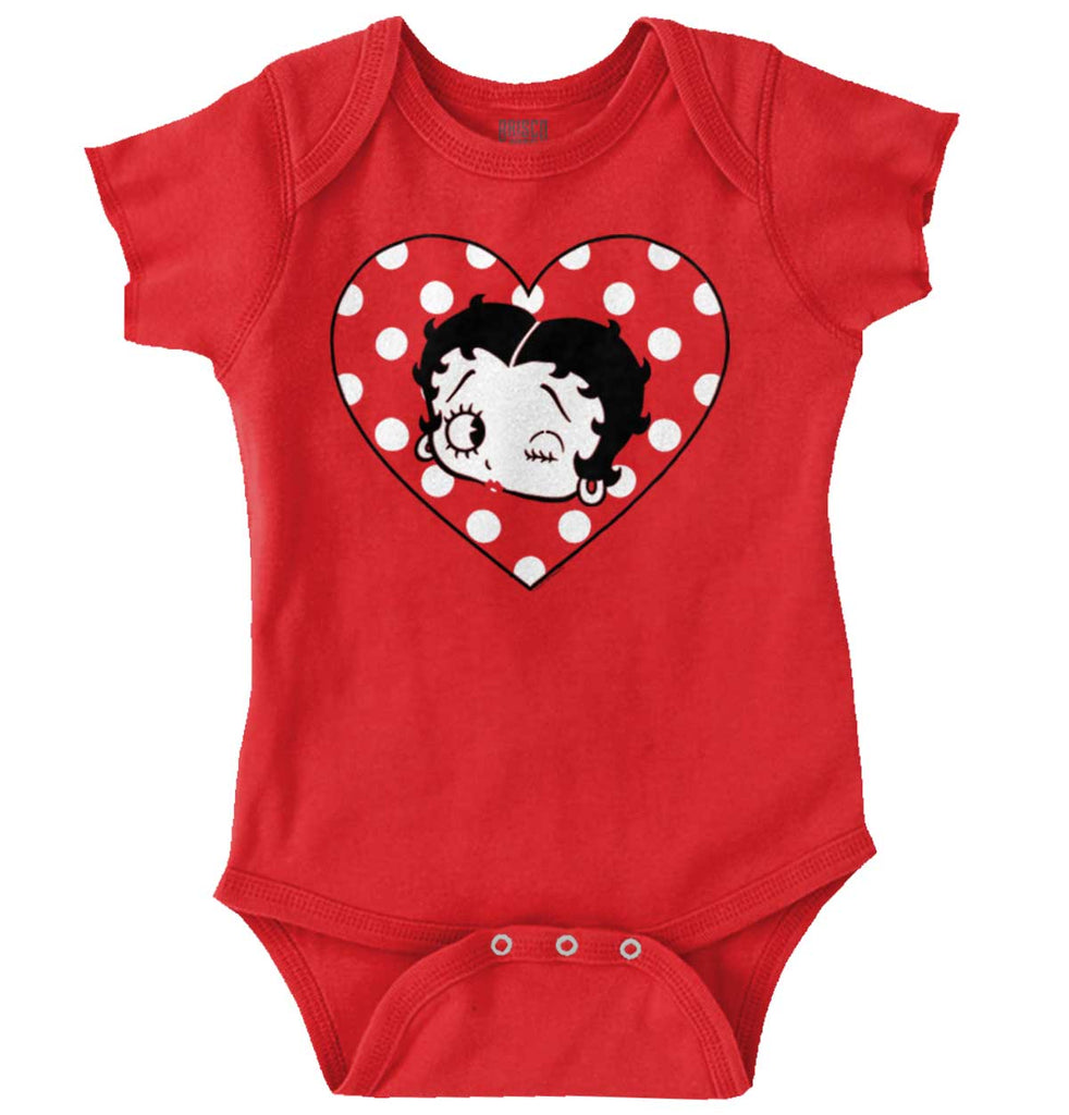 Polka Dot Betty Romper Bodysuit-Direct To Garment Print-Brisco Baby