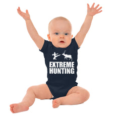 Extreme Deer Hunting Romper Bodysuit-Direct To Garment Print-Brisco Baby
