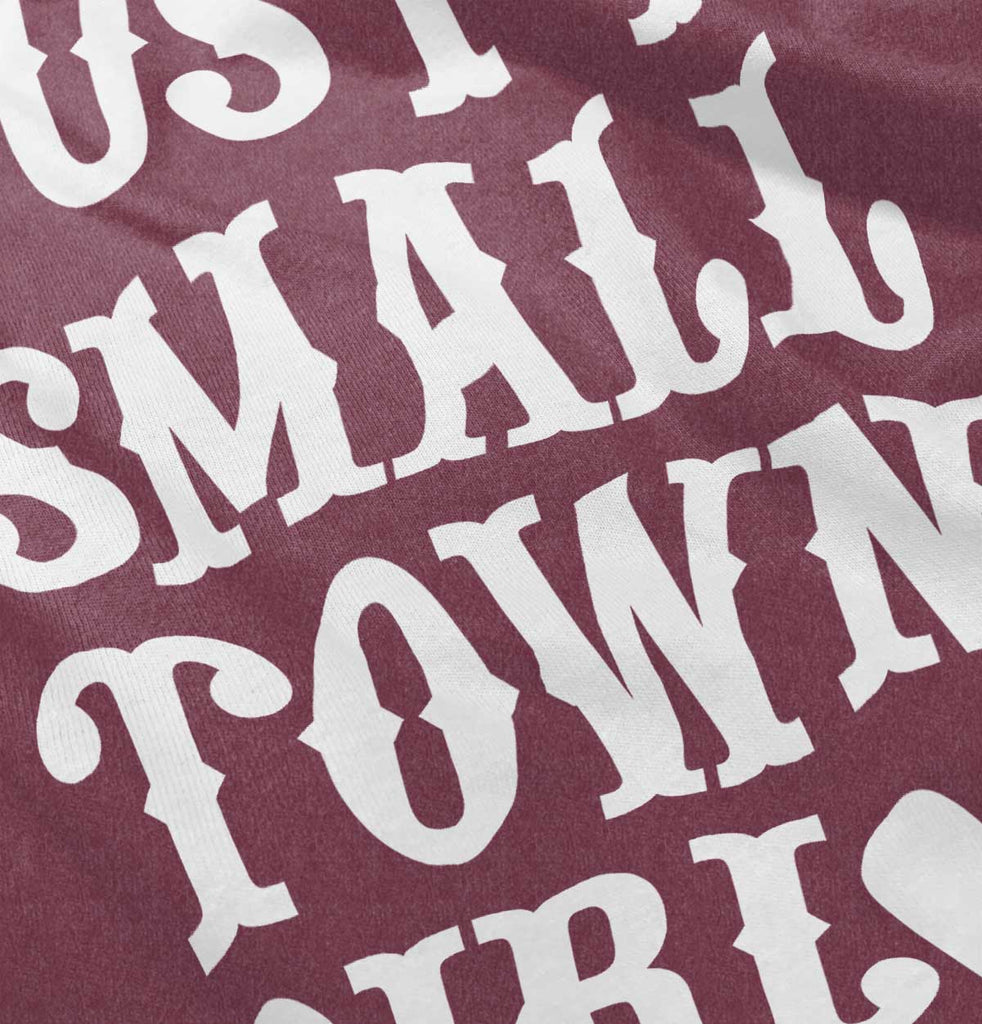 Small Town Girl Toddler Football Jersey Tee-Direct To Garment Print-Brisco Baby