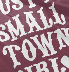 Small Town Girl Toddler Football Jersey Tee-Direct To Garment Print-Brisco Baby