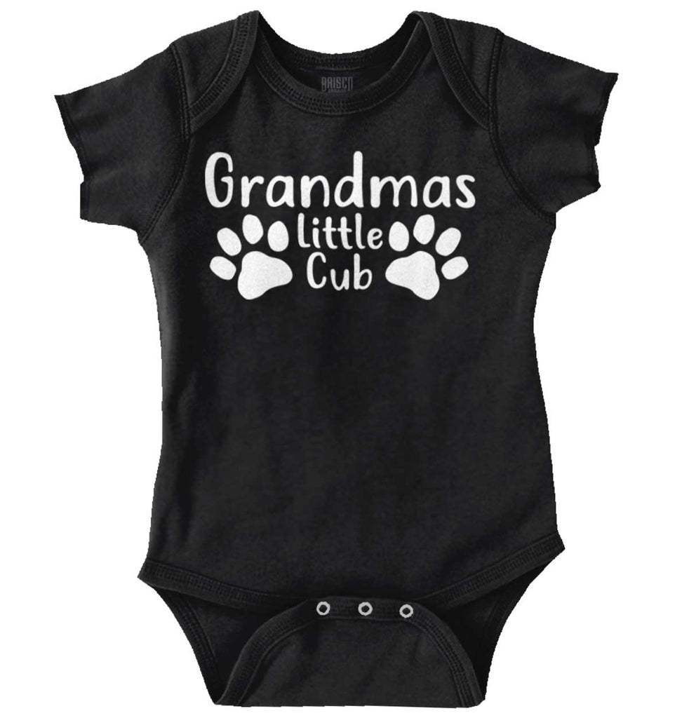 Granmda's Little Cub Romper Bodysuit-Direct To Garment Print-Brisco Baby