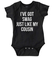 Swag Like Cousin Romper Bodysuit-Direct To Garment Print-Brisco Baby