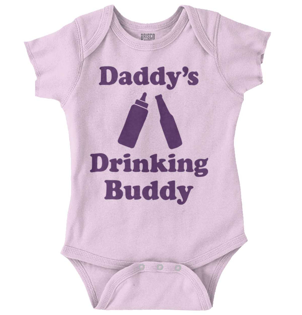 Drinking Buddy Romper Bodysuit-Direct To Garment Print-Brisco Baby