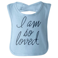 So Loved Infant Baby Bib-Direct To Garment Print-Brisco Baby