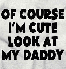 I'm Cute Infant Baby Bib-Direct To Garment Print-Brisco Baby