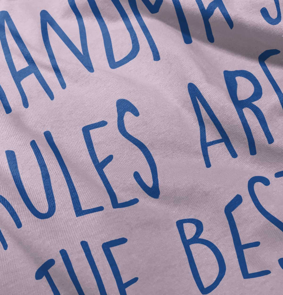 Grandma's Rules Are The Best Infant Baby Bib-Direct To Garment Print-Brisco Baby