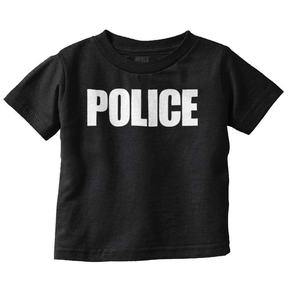 Police Force Infant Toddler T Shirt-Direct To Garment Print-Brisco Baby