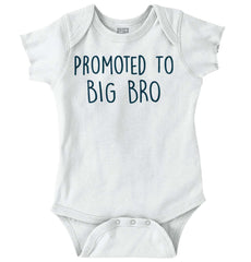 Promoted To Big Bro Romper Bodysuit-Direct To Garment Print-Brisco Baby