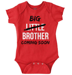 Big Brother Coming Soon Romper Bodysuit-Direct To Garment Print-Brisco Baby