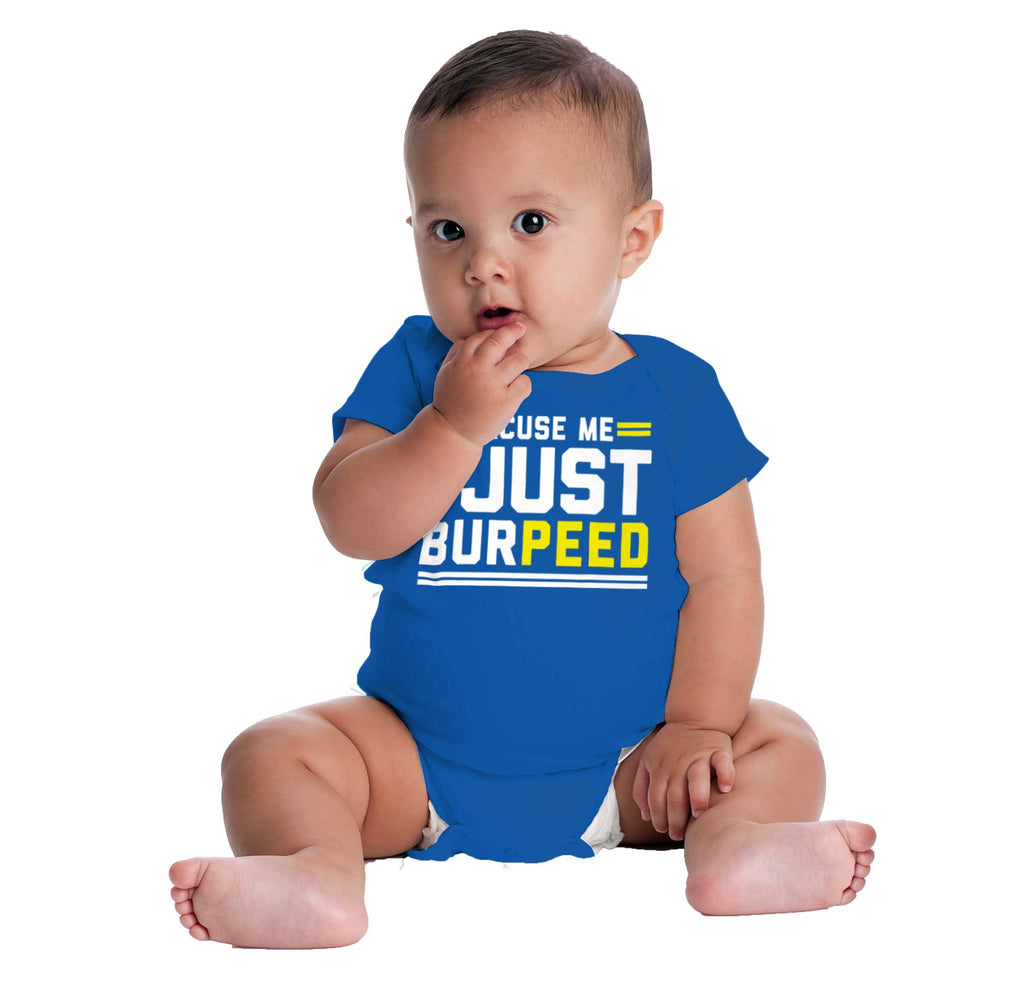 Just Burpeed Romper Bodysuit-Direct To Garment Print-Brisco Baby