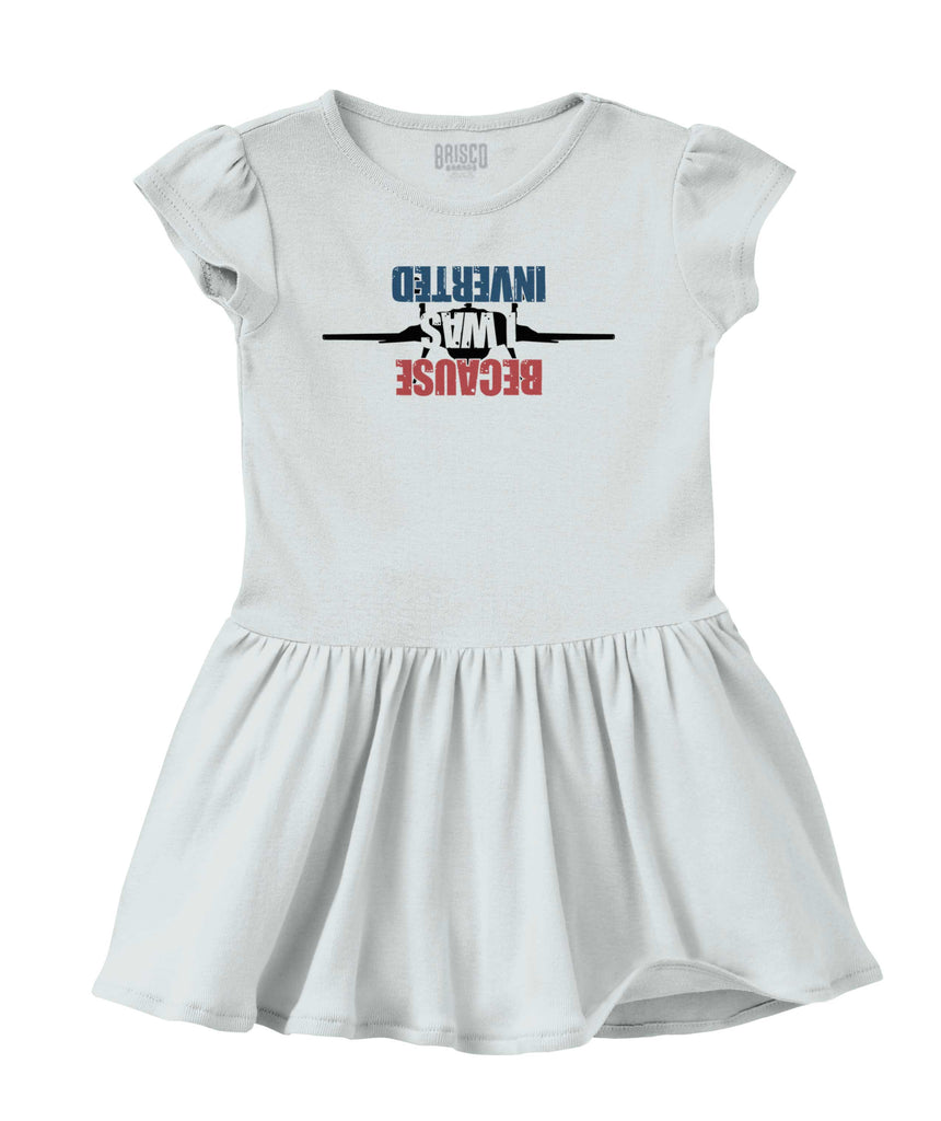 I'm Inverted Solid Baby Infant Dress-Direct To Garment Print-Brisco Baby