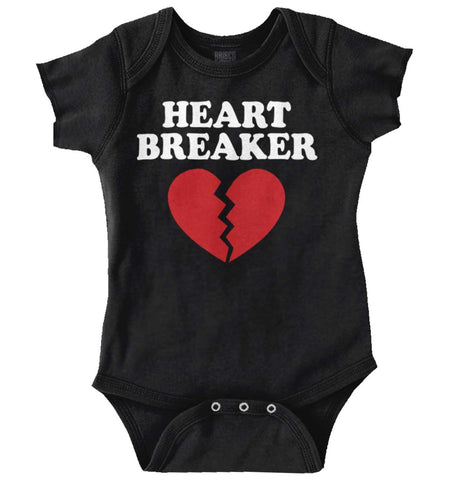 Heart Breaker Romper Bodysuit-Direct To Garment Print-Brisco Baby