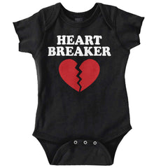 Heart Breaker Romper Bodysuit-Direct To Garment Print-Brisco Baby