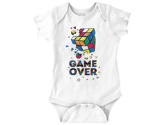 Game Over Romper Bodysuit-Direct To Garment Print-Brisco Baby